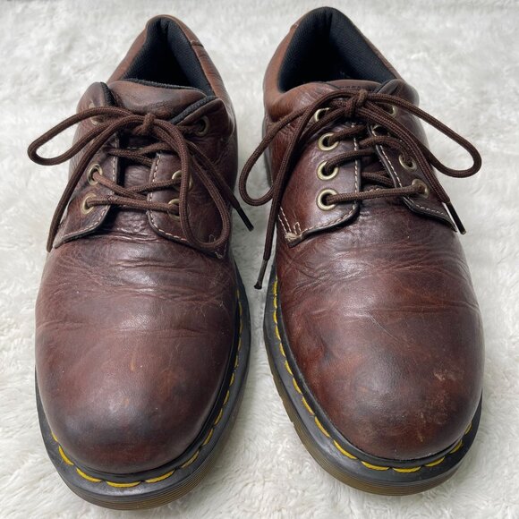 Dr. Martens Men's BrownLeather Lace Up Boston Round Toe Shoes Size 11 US